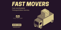 Fast Movers Service Twitter Post Design