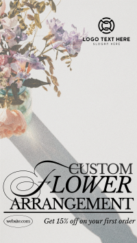 Editorial Flower Service YouTube Short Design