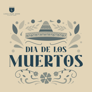 Dia De Muertos Greeting Instagram post Image Preview