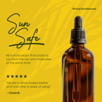 Sun Safe Serum Instagram Post Design