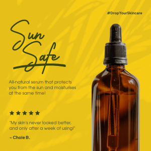 Sun Safe Serum Instagram post Image Preview