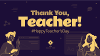 Thank You Teacher Facebook Event Cover Design