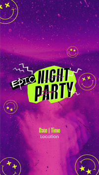 Epic Night Party Instagram Reel Preview