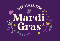 Mardi Gras Toast Pinterest Cover Design