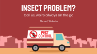Pest Control Truck Facebook Event Cover Design