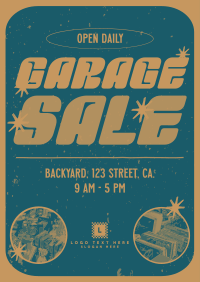 Retro Quirky Yard Sale Poster Preview