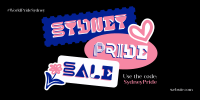 Sydney Pride Stickers Twitter Post Design