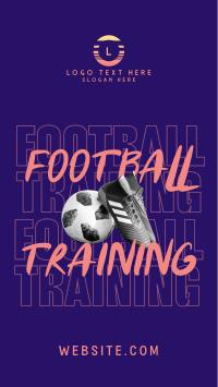 Modern Football Training Instagram Reel Design