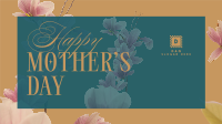 Mother's Day Pink Flowers Facebook Event Cover Design
