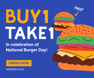 It's A Burger Party! Facebook post Image Preview