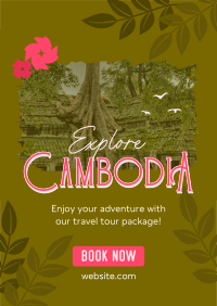 Cambodia Travel Tour Flyer Design