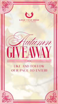 Autumn Giveaway TikTok Video Preview