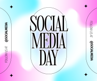 Minimalist Social Media Day Facebook post Image Preview