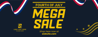 4th of July Sale Facebook cover Image Preview