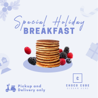 Holiday Breakfast Restaurant Instagram Post Design