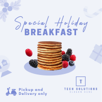 Holiday Breakfast Restaurant Instagram post Image Preview