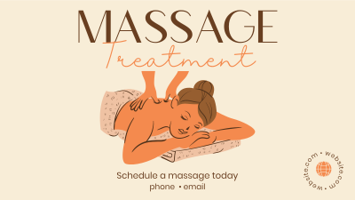 Best Massage Treatment Facebook event cover Image Preview