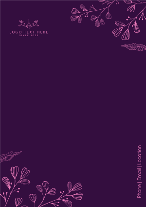 Floral Decor Letterhead Image Preview