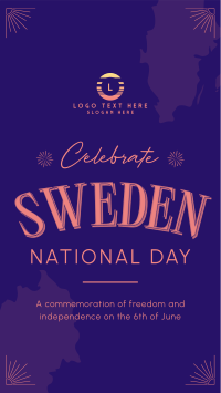 Conventional Sweden National Day Facebook Story Design