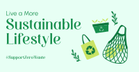 Sustainable Living Facebook Ad Design