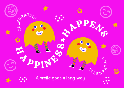Happiness Is Contagious Postcard Image Preview