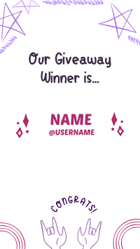 Very Peri Giveaway Winners Instagram story Image Preview