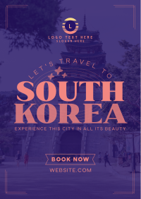 Travel to Korea Poster Design