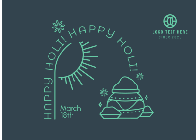 Happy Holi! Postcard Image Preview