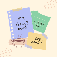 Post it Motivational Notes Instagram post Image Preview