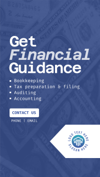 Financial Guidance Services Instagram Story Design
