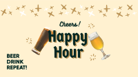 Cheers Happy Hour Facebook Event Cover Design
