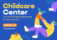 Childcare Services Postcard Image Preview