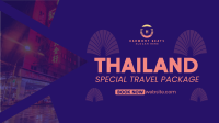 Thailand Travel Package Facebook Event Cover Design