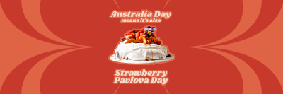 Australian Strawberry Pavlova Twitter header (cover) Image Preview