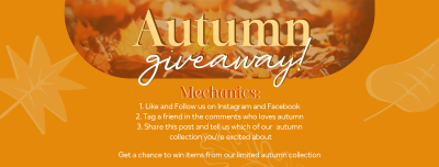 Autumn Leaves Giveaway Facebook cover Image Preview