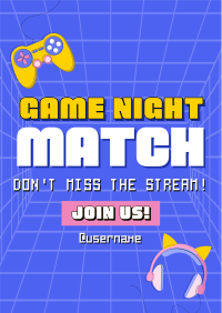 Game Night Match Flyer Design