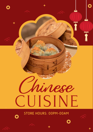 Chinese Cuisine Poster Image Preview