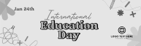 Celebrate Education Day Twitter Header Design
