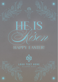 Rustic Easter Sunday Poster Design