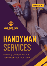 Handyman Services Poster Design