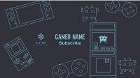 Console Gamer Channel YouTube Banner Image Preview