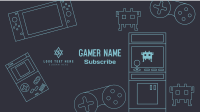 Console Gamer Channel YouTube Banner Image Preview
