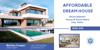 Affordable Dream House Twitter Post Design