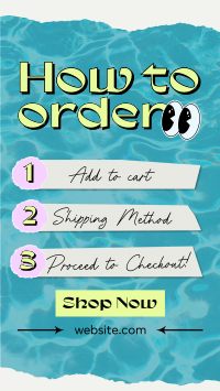 Order Online Quirky Facebook Story Design