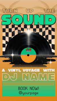 Nostalgic DJ Vinyl  TikTok Video Design
