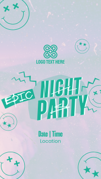 Epic Night Party Facebook story Image Preview