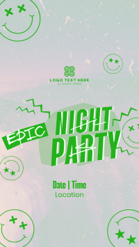 Epic Night Party Facebook story Image Preview