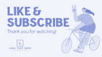 Biking Everyday YouTube Video Design