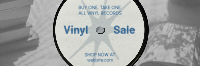 Vinyl Record Sale Twitter Header Design