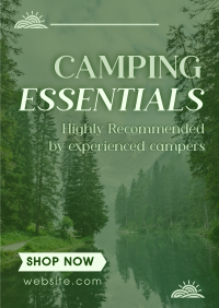 Mountain Hiking Camping Essentials Poster Image Preview